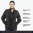 thumbnail image 4 of RefrigiWear Women's Insulated Softshell Jacket - Waterproof, Windproof, Warm Winter Coat, -20°F Comfort Rating, 4 of 7