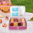 thumbnail image 2 of Nevera térmica Snack Box WETRBWEH con 8 compartimentos, color rosa, 2 of 7