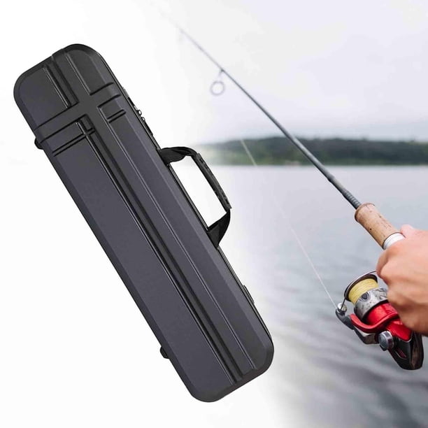 Bolsa de Almacenamiento Sharpla para Caña de Pescar Estuche de Viaje EVA Resistente al Agua 120cm Negro