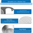 thumbnail image 2 of Premium Stainless Steel Swan-Shaped Sink Drain Basket – Multifunctional Kitchen Sink Drainer and Strainer, Food Waste Filter, Vegetable Washing Drain Basket, for Kitchen Sinks, 2 of 7