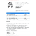 thumbnail image 2 of Front Brake Pad and Rotor and Wheel Hub Kit - Compatible with 2000 - 2006 Chevy Suburban 1500 2001 2002 2003 2004 2005, 2 of 2