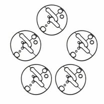LisFaxbo 5Pcs 698781 Briggs & Stratton Carburetor Displacer Gasket Replacement Nikki Carburetor