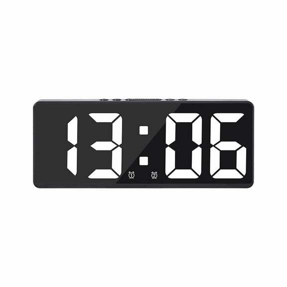 Simple LED Large - Screen Digital Alarm Clock with Dual Power for Bedroom