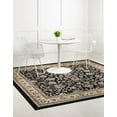 thumbnail image 2 of Unique Loom Sialk Hill Persian Floral Rug 8' x 8' Square Burgundy/Ivory, 2 of 2