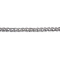 thumbnail image 4 of Round Cut Lab Created Moissanite Diamond 6MM Width Cuban Chain Bracelet For Men In 14k White Gold Over 925 Sterling Silver(G-H Color,VVS1 Clarity,3.00 Ct), 4 of 7