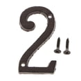 thumbnail image 2 of 2x de Número de de Hierro Forjado DIY Números de Dígitos 1 2 Sunnimix Placa de la placa de la puerta del hierro, 2 of 8