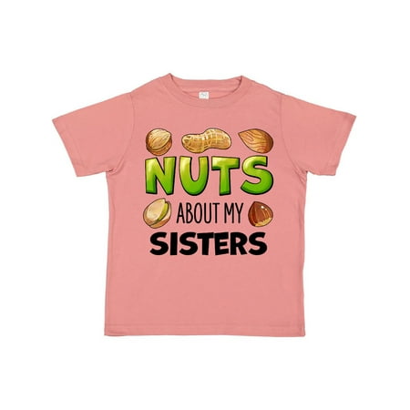 

Inktastic Nuts About My Sisters Peanut Almond Pistachio Gift Toddler Boy or Toddler Girl T-Shirt