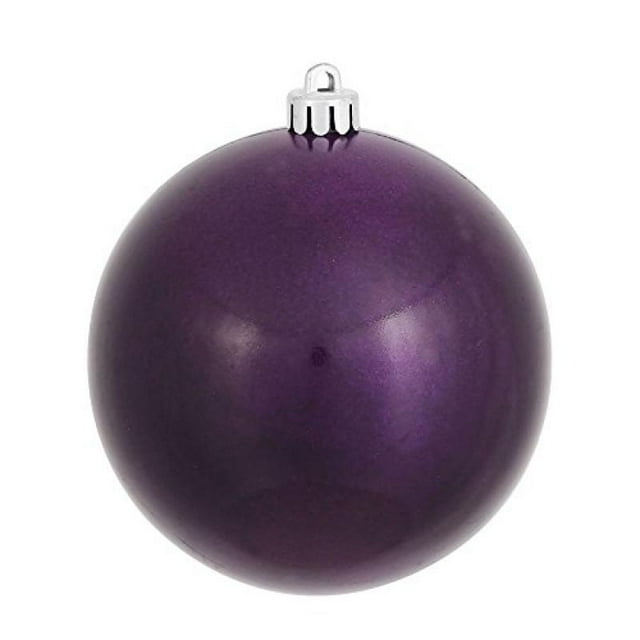 Vickerman N592026DCV Vickerman 8" Plum Candy Ball Christmas Ornament