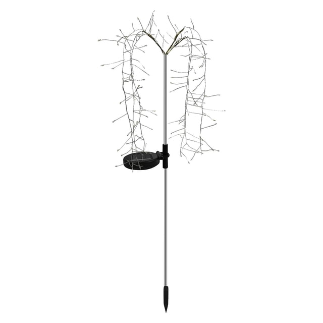 Luces solares para jardín decoración al aire libre,100 LED luces artificiales de alambre de cobre para árboles,luces solares de estaca para patio,jardín,Navidad,fiesta,patio