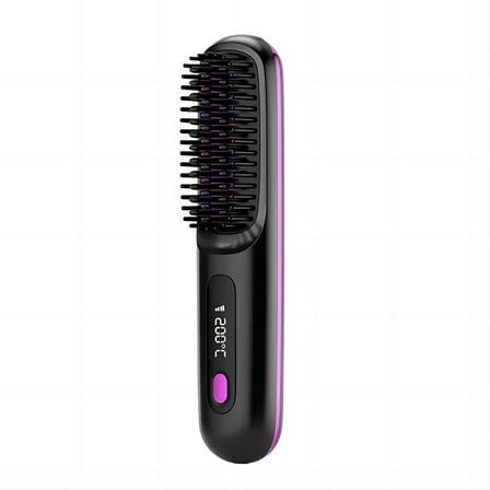Eloura Portable Brush for Straightening, Curling, Drying - Eloura Berlin | 3-in-1 Hairbrush for Blow-Drying & Volumizing, Ionizing Cordless Round Brush without Bristles, Gentle on Shiny Hair