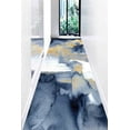 thumbnail image 3 of Modern Rugs, Large Rug, Navy Blue Rug, Accent Rugs, Luxury Rug, Blue And Gold Painting Rugs, Front Door Rugs, Hallway Rug, Car Mat Rug, 2.3'x3.3' - 70x110 cm, 3 of 8