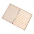 thumbnail image 3 of REGALWOVEN Velvet Accessory Organizer Trays, Holder with Removable Dividers for Drawers Yellow Necklace/Ring Tray, 3 of 6