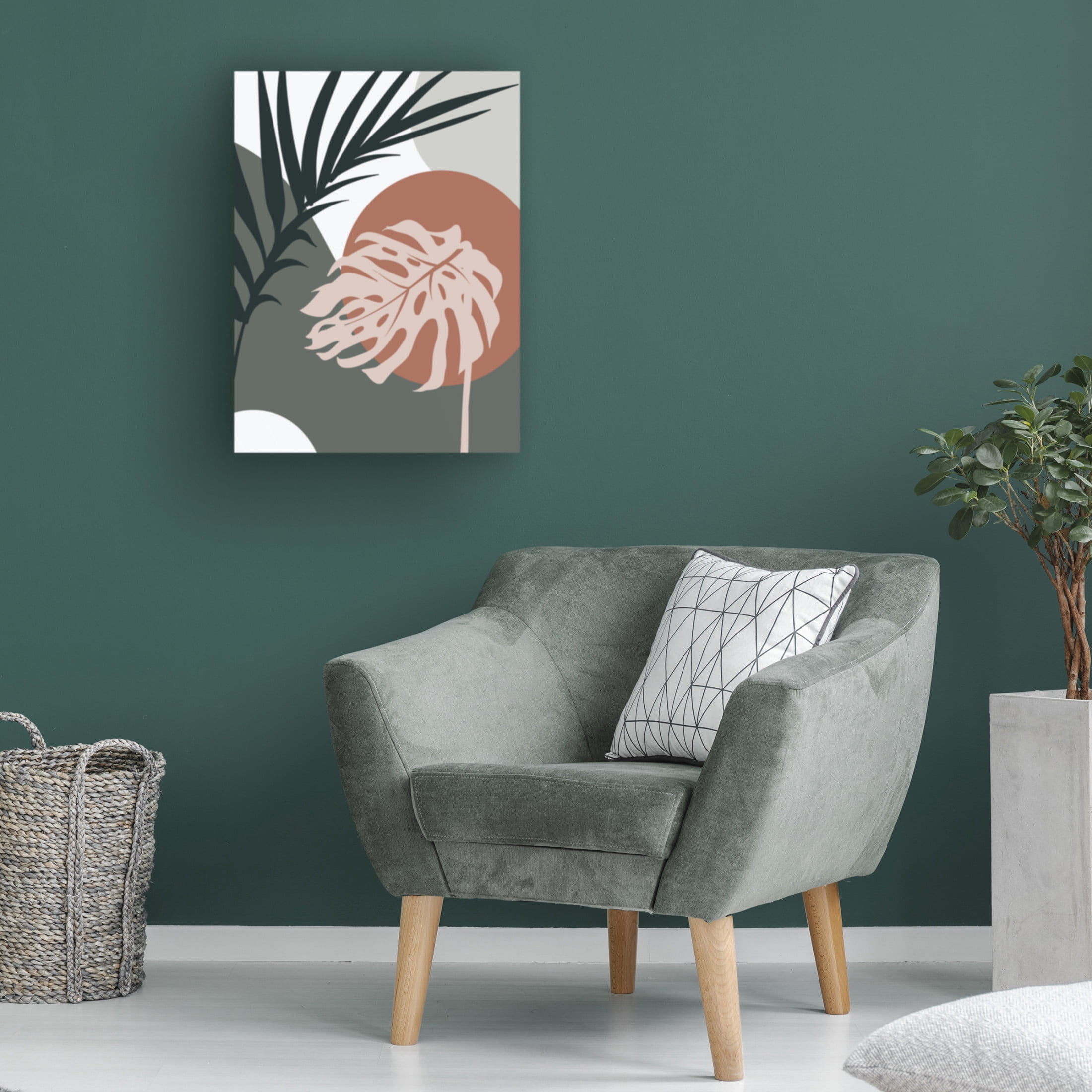 Trademark Fine Art Beth Cai  Tropical Leaves No2 Canvas Wall Art