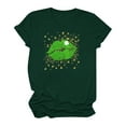 thumbnail image 4 of T-Shirt de la Saint-Patrick pour Femmes Mode Saint-Patrick Imprimé Col Rond Manches Courtes T-Shirt Décontracté Haut T-Shirts de la Saint-Patrick pour Femmes, 4 of 4