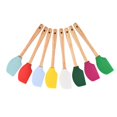 thumbnail image 2 of Kitchen Baking Spatula Silicone Wooden Handle Scraper Spatula Pastry Spatula, 2 of 9