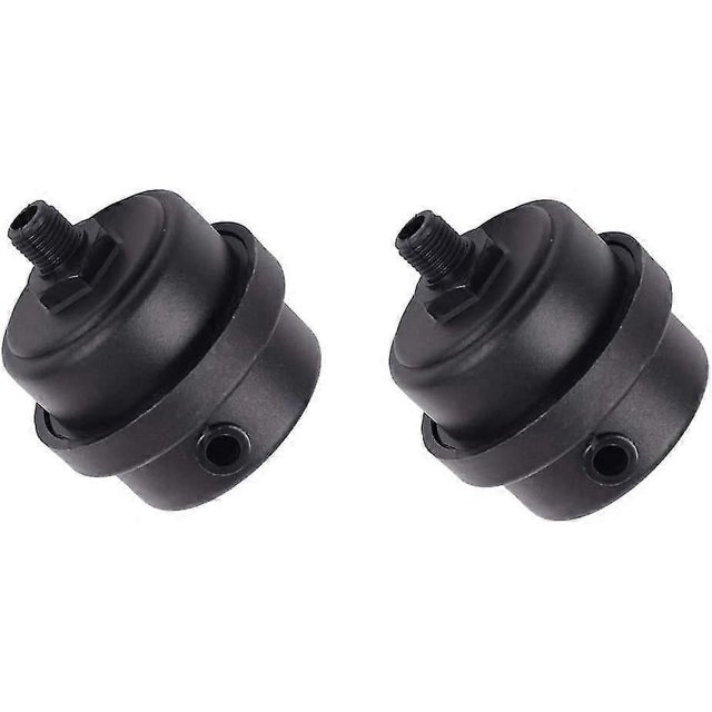 2 Pack Air Compressor Silencer Filter Plastic Housing Canister Piston Muffler For Blowers, Air Compressors, Boilers, Etc (1/4"pt 12mm)