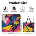 thumbnail image 2 of Color Wave Point Geometry Picnic Blanket Waterproof Outdoor Beach Blanket Hand-held Pad Suitable for Travel, Camping, Beach, Family Gatherings, 2 of 7