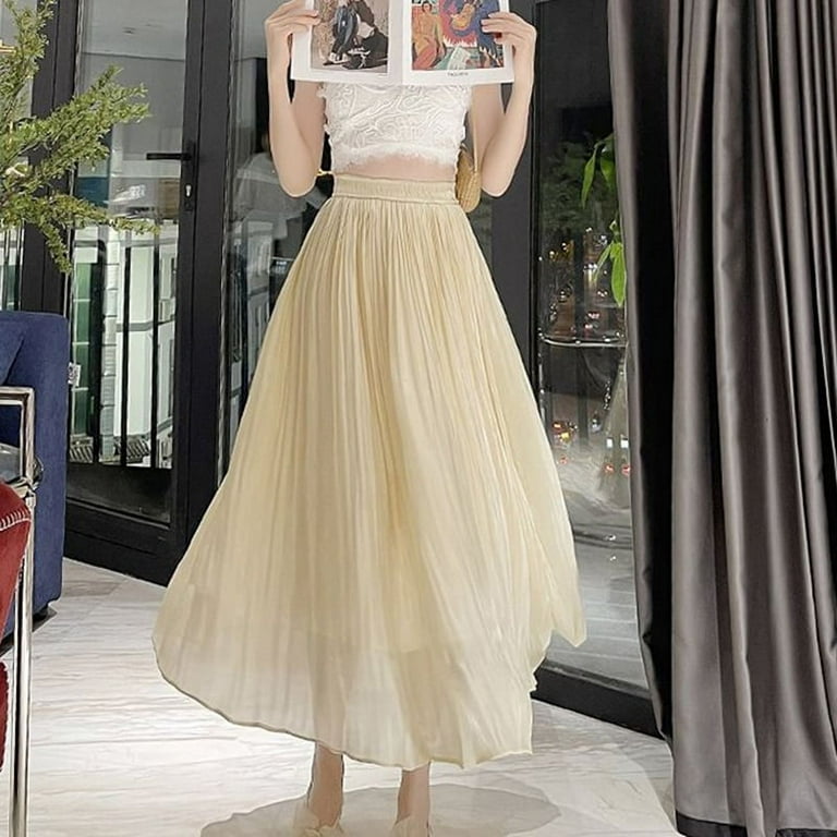 PIKADINGNIS Korean V-neck Maxi Dresses for Women Elegant Chic High Waist  Party Midi Dress Woman Summer Solid A-line Dress