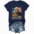thumbnail image 5 of mgoYE Women T-Shirt 250th Anniversary American Flag Shirt, 250 Years America Shirts for Women Man(Navy,2XL), 5 of 8