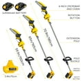 thumbnail image 5 of Koiauber Cordless Pole Saw,Mini Chainsaw,6 inch Brushless Electric Chain Saw with 2 x 1.5Ah Battery,5.9 Feet MAX Reach Pole Saw for Tree Pruning, 5 of 7