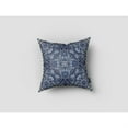 thumbnail image 3 of Amrita Sen Tree of Life 18" Suede Double Sided Zippered Pillow in Indigo Blue, 3 of 5