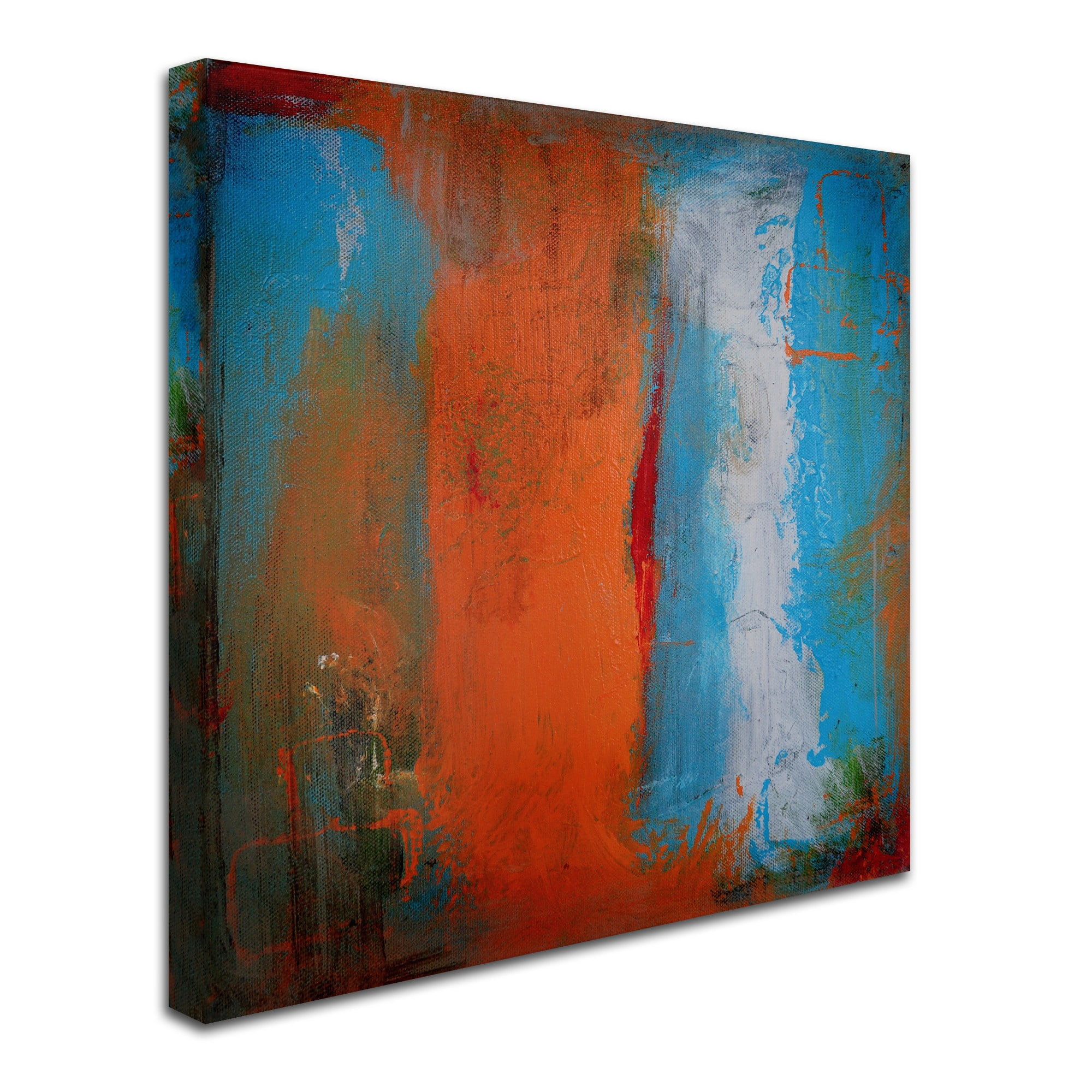 Trademark Fine Art "Orange Swatch" Canvas Art by Nicole Dietz