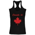thumbnail image 1 of Canada Day 'Eh Pun Red Juniors Soft Tank Top Black 2XL, 1 of 1