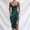 Green, variant on Lolmot Women's Satin Spaghetti Strap Mini Dress Sexy Solid Color Sleeveless Side Slit Bodycon Dress Gorgeous Cocktail Party Dresses