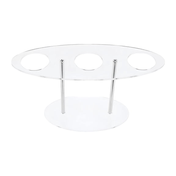 ZMKIAG Ice Cream Cone Holder, Clear 3 Holes Food Stand,Acrylic Waffle Cone Display Stand,Hand Roll Sushi Popcorn stand Rack for Kids Party Birthday Wedding Decoration