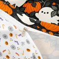 thumbnail image 4 of Homewish Halloween Cartoon Ghost Twin Duvet Cover,Jack O Lantern Vine Print Twin Bedding,Black Orange,Halloween Reversible,2pcs,1 Duvet Cover and 1 Pillowcase, 4 of 6