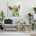 thumbnail image 2 of Happy Farm Pig Modern Composition Animals & Insects Painting Gallery Wrapped Canvas Print Wall Art, 2 of 7