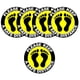 thumbnail image 4 of Conjunto de 6 Pegatinas para Mantener Distancia Social en El Suelo 2 piezas, 4 of 8