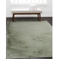 thumbnail image 2 of Linon Maven Faux Rabbit Pl Green 5x7, Rug, 2 of 6