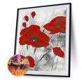 thumbnail image 2 of Cuadros Decorativos Pintura de diamante 5D Diamante cuadrado Flor roja Ndcxsfigh Nuevos Originales, 2 of 9