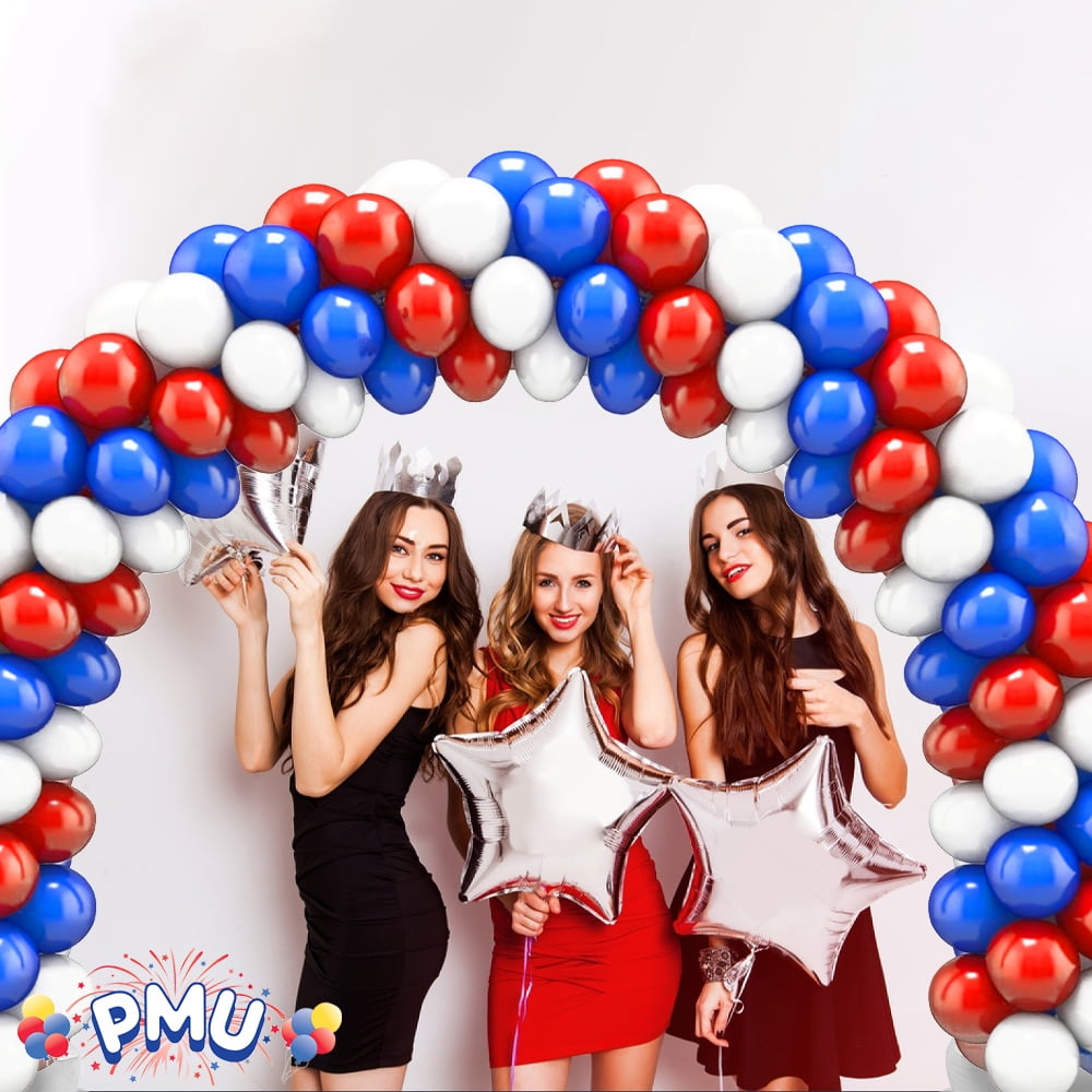 PMU DIY Professional Balloon Arch Deluxe Kit (Black, Red and Silver) Balloon  Garland for Party Decoration, Decoration Kit for Birthday Party, Wedding,  Graduation, Baby Shower (41689-61646) Pkg/1 