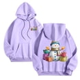 thumbnail image 7 of Towmus Womens Sweatshirt Snowman Graphic Christmas Hoodie Fall Long Sleeve Casual Pullover Tops with Pockets, 7 of 7