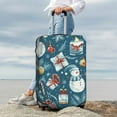 thumbnail image 7 of Susaid Christmas Snowman Gift Print Elastic Washable Suitcase Cover with Hidden Zipper, Fits 18-32 Inch Luggage for Protection During Travel-Small, 7 of 7