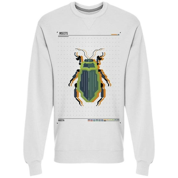 Insects Bug Digital Sketch Sweatshirt Men -Image by Shutterstock, Male Large