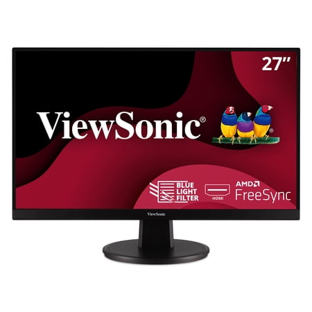 UPC: 0766907010961 | ViewSonic VA2747-MH 27 Inch Full HD 1080p Monitor with Ultra-Thin Bezel  AMD FreeSync  100Hz  Eye Care  and HDMI  VGA Inputs for Home and Office