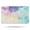 White-2, variant on 24x60 Inch Ultra Soft Faux Bath Mat Non Slip Absorbent Microfiber Bathroom Rug, Liquid & Marble Print