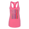 thumbnail image 2 of Wild Bobby, No One Fights Alone First Responder Dispatcher EMS Corrections Police Fire Military Unity, Pop Culture, Women Racerback Tank Top, Hot Pink, Medium, 2 of 4
