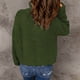 thumbnail image 5 of Blusa de manga larga con cuello en V y cuello en V para mujer, informal, sexy, a la moda, de Color sólido Fridja  hjk2635, 5 of 7