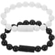 thumbnail image 1 of 2Pcs Micro USB2.0 Creative Type-C USB Data Charging Cable Bead Bracelet Charger (Black and White), 1 of 4