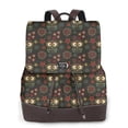 thumbnail image 1 of Disketp Boho Owl Mochila de Cuero para Mujer, Bolso de Espalda Antirrobo con Estilo para Viaje, Trabajo y Uso Diario, 1 of 4