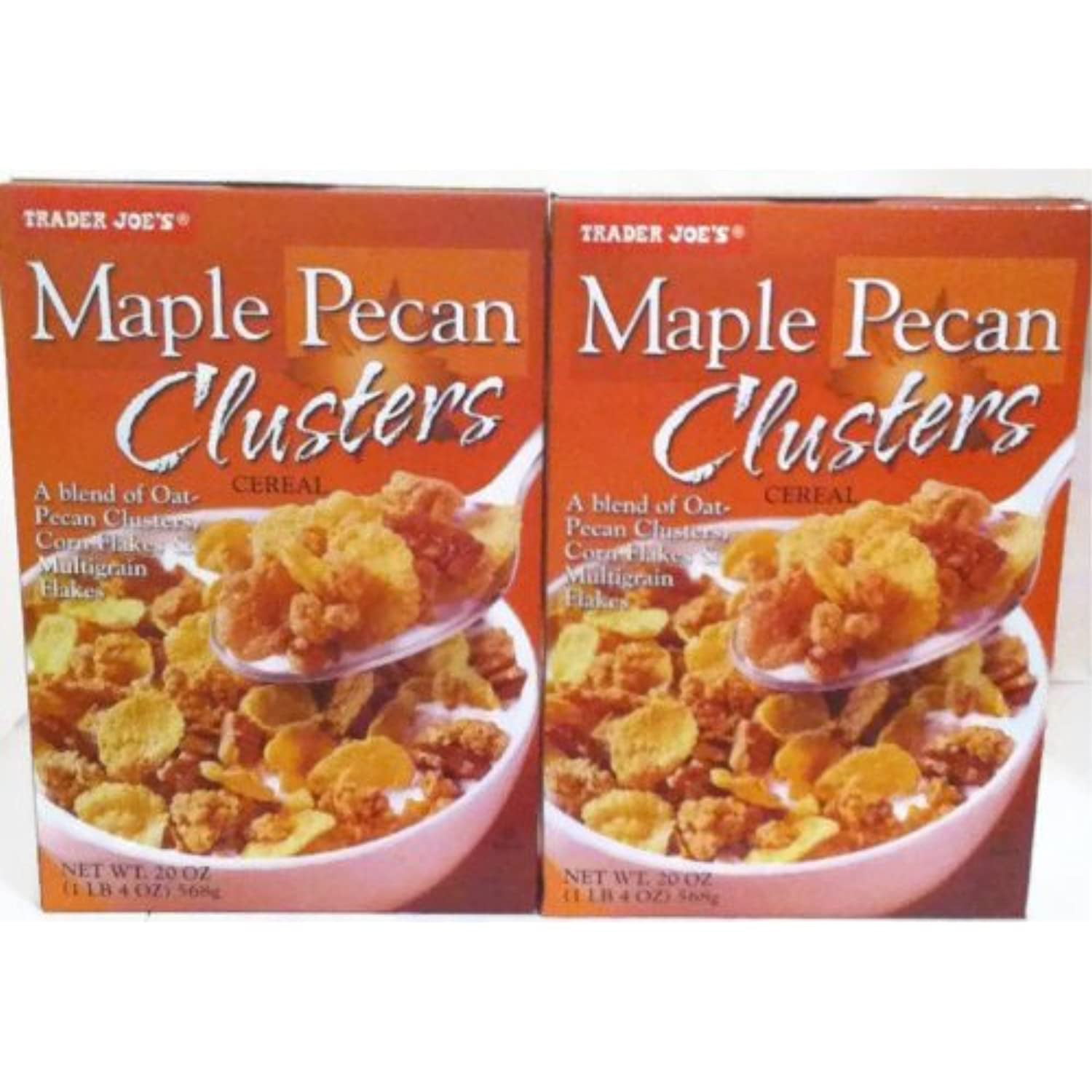 TJ Maple Pecan Clusters Cereal - 2 20 Oz Boxes