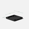 thumbnail image 3 of Veradek Pure Series Nobleton 22" Plastic Planter Tray 2-Pack Black, 3 of 9