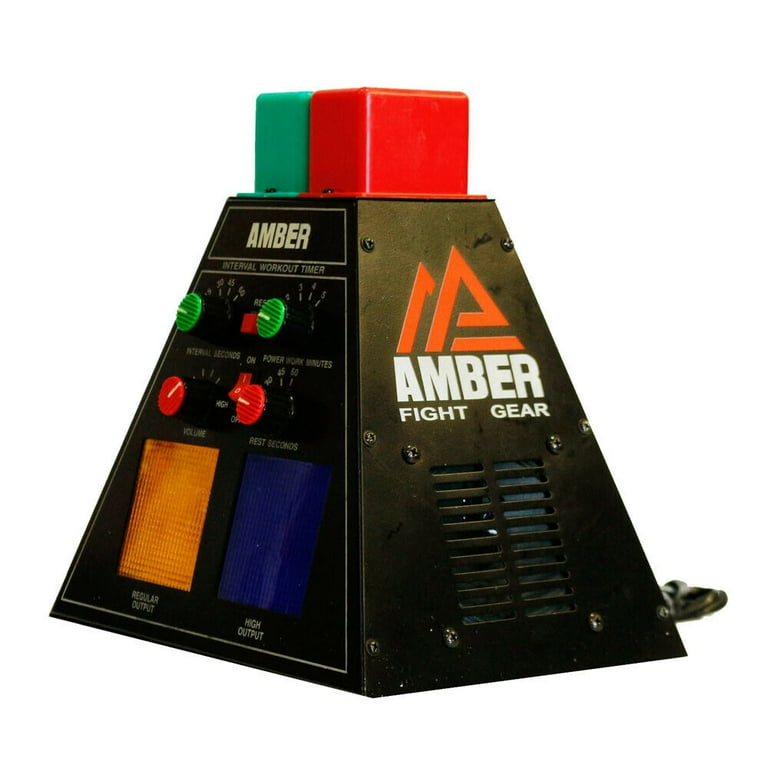 Professional Pyramid Boxing Interval Timer Professional Gym Timer for Muay Thai MMA Kickboxing Boxing Martial Arts and Combat Sports Training