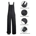thumbnail image 4 of Naiovety Pantalones de esquí para mujer, babero Universal de Color sólido, mono grueso para mujer, pantalón de Snowboard, accesorio de ropa, Deportes de nieve negro METRO, 4 of 6