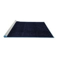 thumbnail image 2 of Ahgly Company Machine Washable Indoor Square Abstract Blue Modern Area Rugs, 8' Square, 2 of 4