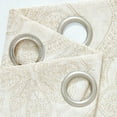 thumbnail image 5 of JINCHAN Embroidery Flax Linen Curtains for Living Room Grommet Top Window Curtains 2 Panels Light Filtering Drapes for Bedroom Beige W50 x L84, 5 of 7
